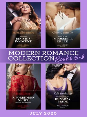 cover image of Modern Romance July Books 5-8
